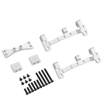 RC Car Upgrade Part For MN D90 D91 D96 For MN99S 1/12 Metal Pull Rod Base For Seat Axle For Up Servo Bracket Mount Accessories RC Car Upgrade Parts Replacement(Silver)