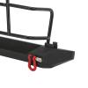 BAODEYOUB Durable Metal Rear Bumper for TRX 4 SCX10 90046 SCX10III 90047, RC Rear Bumper Set, Aluminum Alloy Rear Bumper with Objects Drag Function, 1/10 Climbing Car Rear Bumper for RC Acce view 4
