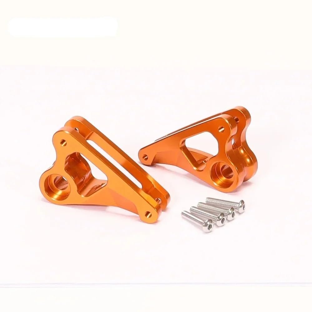 Aluminum Front/Rear Progressive-2 (90-T) Rocker Arm Set 5358 for RC Car Trax-xas 1/10 Revo 3.3 E-Revo 2.0 Slayer Pro 4X4 Summit(Front-Orange)