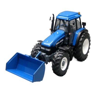 1:32 for 8360 Metal Shovel Loader Engineering Tractor Transport Vehicle Scale Car Rare Blue Model