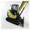 1:24 for KX080-4 Bulldozer Excavator Engineering Vehicle Model Rare Gold Model Classic Collectible view 4