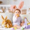 D-Fokes Easter Bunny Ears Headband and Bunny Tail, Rabbit Ears Headband for Halloween Easter Party Cosplay Bunny HairbandsPink view 3