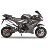 49cc 4-Stroke Pocket Rocket Motorcycle, Gas Powered Mini Bike with Front & Rear Disc Brakes, Dual Headlights, 25MPH Top Speed, Hydraulic Shock Absorption, Supports 440LBS for Teens & Adults Black view 1