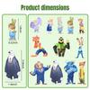 12 Pcs Cartoon Animal Figures Toys Set - City Adventure Themed Mini Action Figures Collection for Kids & Adult, Party Favors, Birthday Gifts view 2