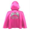 Aiihoo Boys Girls Boxing Outfit Long Sleeve Metallic Satin Open Front Cosplay Cloak with Hood for MMA Training Hot Pink Silver 8 Years view 2