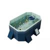 1.8m PVC Folding Pool - Blue - Easy Installation - Outdoor Patio Beach Garden - Summer Refresh view 1