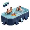 1.8m PVC Folding Pool - Blue - Easy Installation - Outdoor Patio Beach Garden - Summer Refresh view 4