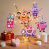 24 Sets Valentines Day DIY Crafts for Kids,Holiday Foam Shapes Monster Valentine Ornaments Craft Art Kits,Make Your Own Monster Craft Bulk for Kids Home Classroom Project Activities Gift Exchange view 2