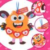 24 Sets Valentines Day DIY Crafts for Kids,Holiday Foam Shapes Monster Valentine Ornaments Craft Art Kits,Make Your Own Monster Craft Bulk for Kids Home Classroom Project Activities Gift Exchange view 3