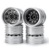 10 Spoke Aluminum Rear Wheel Rim Hub Compatible with 1/14 Scale RC Trailer Car Tires Upgrade Parts(4PCS) view 1