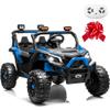 JOYRACER 24V Ride on Car for Big Kids 2 Seater Ride on UTV Off-Road UTV 4X200W Powerful Motor Kids' Electric Vehicles with Remote Control, Spring Suspension, Led Light, Bluetooth Music, Blue view 1