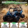 JOYRACER 24V Ride on Car for Big Kids 2 Seater Ride on UTV Off-Road UTV 4X200W Powerful Motor Kids' Electric Vehicles with Remote Control, Spring Suspension, Led Light, Bluetooth Music, Blue view 2