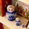 Russian Nesting Dolls, 10 Pieces Wood Blue and White Porcelain Design, 15.5cm, Educational Stacking Toys, Decorative Home Collectible, Artistic Ornament Set, for Kids, Teens, Adults, view 2