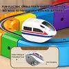 Electric Train Set, 3D Magic Flexible Race Track, DIY Track Fusion Train Set with Train and Traffic Signs, for 4-10 Year Old Boys Girls Christmas Birthday Party Gifts (81pcs) view 4