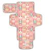 Peach Cute Cartoon Animals Reusable Changing pad Baby with Tissue Pocket Portable Changing pad for Baby for Newborns Girl & Boy view 1