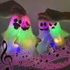 Gcroet Halloween Ghost with Light 8.7 inch Dancing and Speaking Mimicking Ghost Toy with Hanging Rope for Boy Girl Backpack Pendant, Random Face Expressions view 4