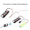 RC Models Parts For TRX-4 For TRX4 For Trxs For Axial For SCX10 RC Crawler Car Parts Bumper Metal With Winch 2 Light Remote Controller Receiver(B) view 3