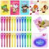 24 Pack Valentines Invisible Ink Pen with UV Light, Valentines Day Gifts for Kid with Valentine Cards Spy Pen School Classroom Prizes Valentines Day Gifts for Kids Boy Girl Valentine Party Favors view 1