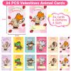 24 Pack Valentines Invisible Ink Pen with UV Light, Valentines Day Gifts for Kid with Valentine Cards Spy Pen School Classroom Prizes Valentines Day Gifts for Kids Boy Girl Valentine Party Favors view 2