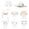 Ywmsfl Cute Furry Lamb Girls Painter Hat Cartoon Animal Cosplay Headdress Ruffled Lace Faux Lamb Painter Hat With Furry view 4