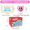 28 Pack Valentines Day Gifts for Kids, Valentines Squishy Stress Balls with Valentine Cards Classroom Prizes Exchange Gifts Prizes Valentines Day Gifts for Kids Boy Girl Valentine Party Favors view 3