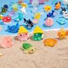 100PCS Mini Ocean Resin Animals Tiny Sea Animals Figurines Marine Miniature Plastic Animals Aquarium Ornaments Decorations for DIY Fish Tank Potted Micro Fairy Garden Dollhouse view 1