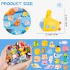100PCS Mini Ocean Resin Animals Tiny Sea Animals Figurines Marine Miniature Plastic Animals Aquarium Ornaments Decorations for DIY Fish Tank Potted Micro Fairy Garden Dollhouse view 3