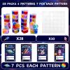 28 Packs Valentines Day Gifts for Kids, Valentines Galaxy Hearts Slime with Valentines Cards Stress Relief Fidget Toy for Kids Boys Girls School Classroom Prizes Party Favors Valentine Exchange Gifts view 2