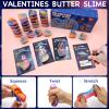 28 Packs Valentines Day Gifts for Kids, Valentines Galaxy Hearts Slime with Valentines Cards Stress Relief Fidget Toy for Kids Boys Girls School Classroom Prizes Party Favors Valentine Exchange Gifts view 4