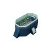 1.6m PVC Folding Pool (Non-Inflatable) - Blue - Large Capacity Summer Pool for Outdoor Patio, Beach, Garden - Cozy Water Fun view 2