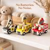 Little Acorn, Wooden Pull Back Cars with Mix & Match Characters | Montessori Toys for 1 & 2 Year Old | Car Toys for Toddlers 1-3 | Baby Toys 6-12 Months | Birthday Gifts for Boys Girls view 4