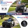 Costzon 2-Seater Ride on Police Car, 24V 4WD Licensed Chevrolet Kids Electric Vehicle with Megaphone, Siren, LED Flashing Lights, Storage Trunk, Toddler Remote Control Toy Car, Gift for Boys Girls view 4
