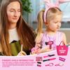 Girls Hairdryer Beauty Set - Fun Hairstyling Gadgets, Soft-Touch Build, Vibrant Salon Accessories, Easy Pretend-Play Components | Hairdresser Toy Bundle During Kindergarten Creative Playtime view 2