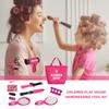 Girls Hairdryer Beauty Set - Fun Hairstyling Gadgets, Soft-Touch Build, Vibrant Salon Accessories, Easy Pretend-Play Components | Hairdresser Toy Bundle During Kindergarten Creative Playtime view 3