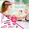 Girls Hairdryer Beauty Set - Fun Hairstyling Gadgets, Soft-Touch Build, Vibrant Salon Accessories, Easy Pretend-Play Components | Hairdresser Toy Bundle During Kindergarten Creative Playtime view 4