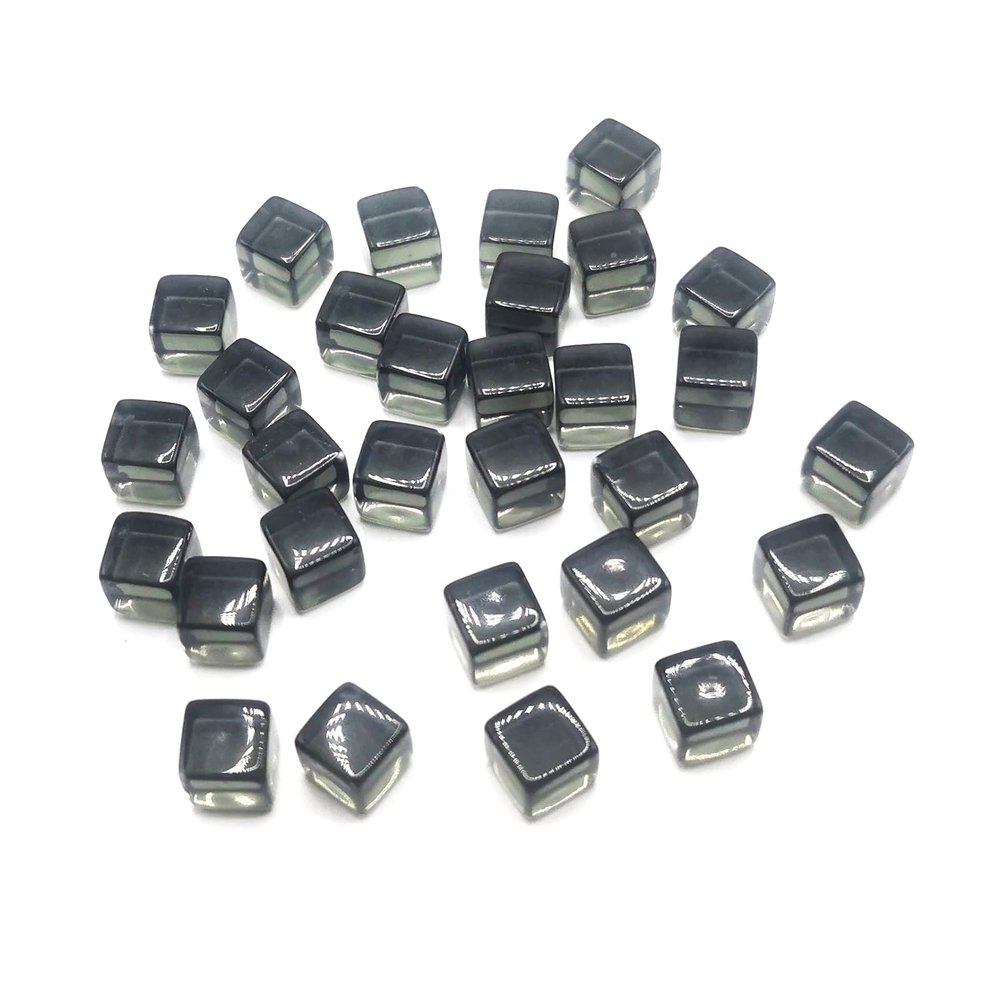 200Pcs 8mm Acrylic Dices 6 Sided Clear Role Playing Puzzle Toy Board Game Cube Party