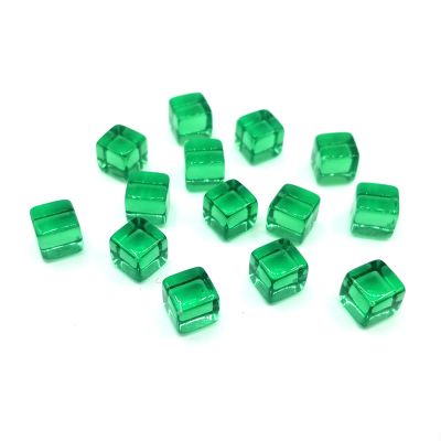 200Pcs 8mm Acrylic Dices 6 Sided Clear Role Playing Puzzle Toy Board Game Cube Party