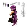 2026 New Silly Dino Plush, Dinosaur Skeleton Costume, Spine Extension and Sound Effects for Theme Parties (Purple 45.2 in) view 1