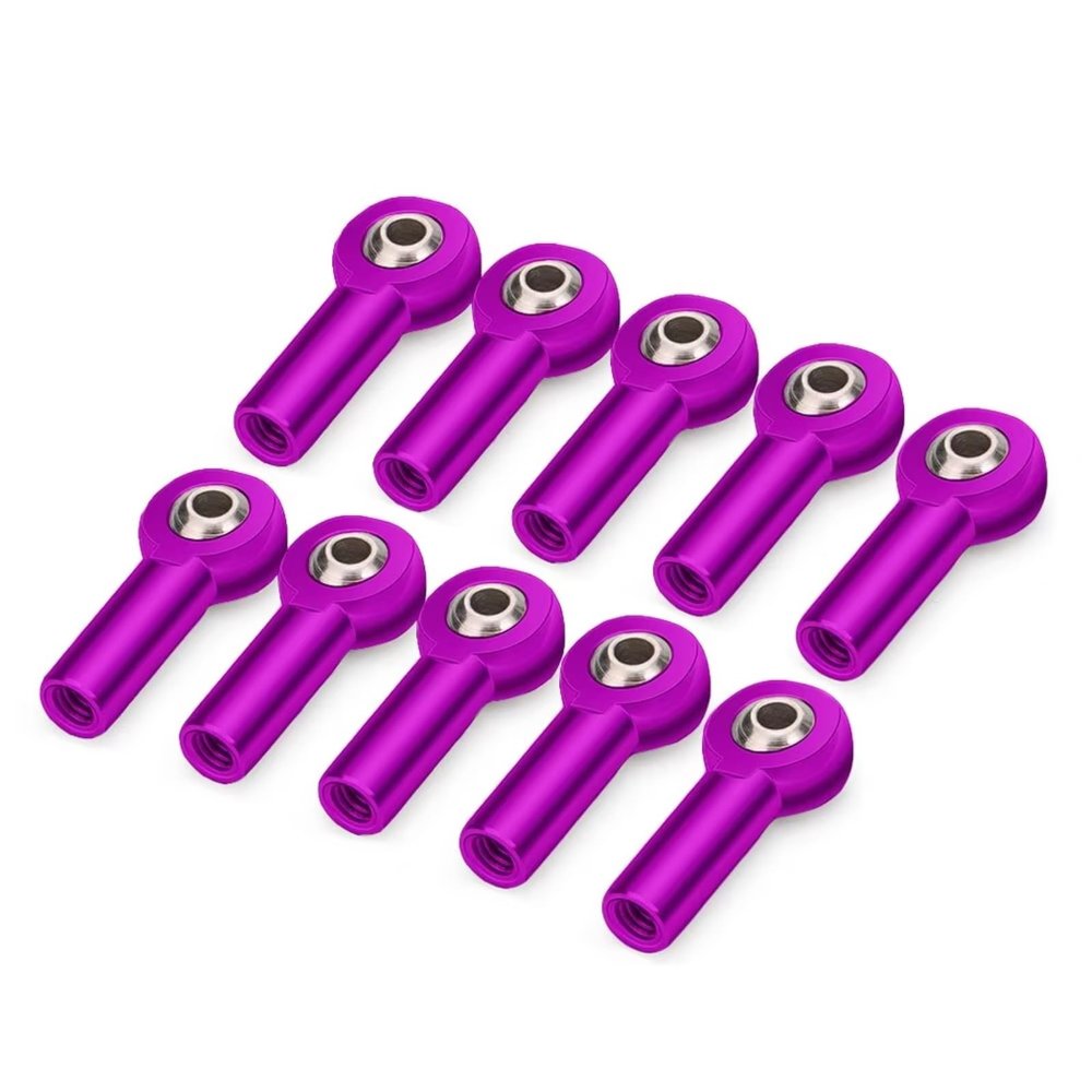 Rc Toys Parts For Axial For SCX10 II D90 D110 For Tamiya For CC01 1/10 Connecting Rod Tie Ball Joint CW M4 Metal Rc Car Parts(Purple)
