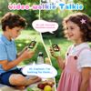 Kids Audio/Video Walkie Talkies, 2 Pack Rechargeable Walkie Talkies for Kids with 2 Screen & Camera & Voice Changer, Long Range Boys Girls Toys for Indoor Outdoor Camping Hiking Games (Green/Green) view 2