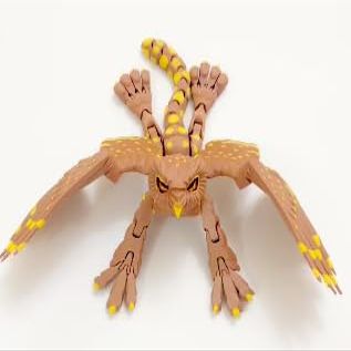 NevaFlew Snow Gryphon 3D-Printed Articulated Mythical Gryphon Figurine with Poseable Wings & Tail | Fantasy Desk Decor & Collectible Gift (Brown)