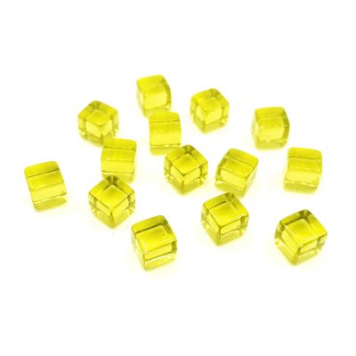 200Pcs 8mm Acrylic Dices 6 Sided Clear Role Playing Puzzle Toy Board Game Cube Party