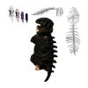 2026 New Silly Dino Plush, Dinosaur Skeleton Costume, Spine Extension and Sound Effects for Theme Parties (Black 45.2 in) view 1