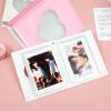 2 Pcs Love Heart Photocard Holder Book, BetterJonny 3 Inch Mini Photo Album Heart Hollow Card Binder Pendant 32 Pockets kpop photocard binder for Star Chasing Photo Collection (White, Yellow) view 4