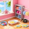 116Pcs Dollhouse Mini Accessories Set - Makeup Tools Bathroom Toiletries Handbag for DIY Micro Scene Decoration Simulation Shampoo Hair Dryer Cosmetic Brush for Bedroom Girl Novelty Toy Jewelry Box view 3
