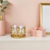 Alasum Inflatable PVC Golden Crowns, Realistic Blow Up Party Props, King & Queen Costume Headband for Birthdays, Carnivals, and Celebration Events (2Pcs view 3