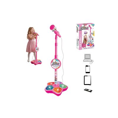 Stand Up Microphone, Kids Microphone with Stand, Multi-Functional Microphones Toy with AdjustableStand, Compatible with Mobile Phones, Kid Microphones for Singing, Musical Toy for Fun Sound Effects