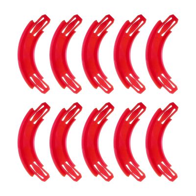 Racetrack Connectors Compatible with Hot Wheels,90 Degree Banked Turn,10 PacksUpgrade Edition (Red)