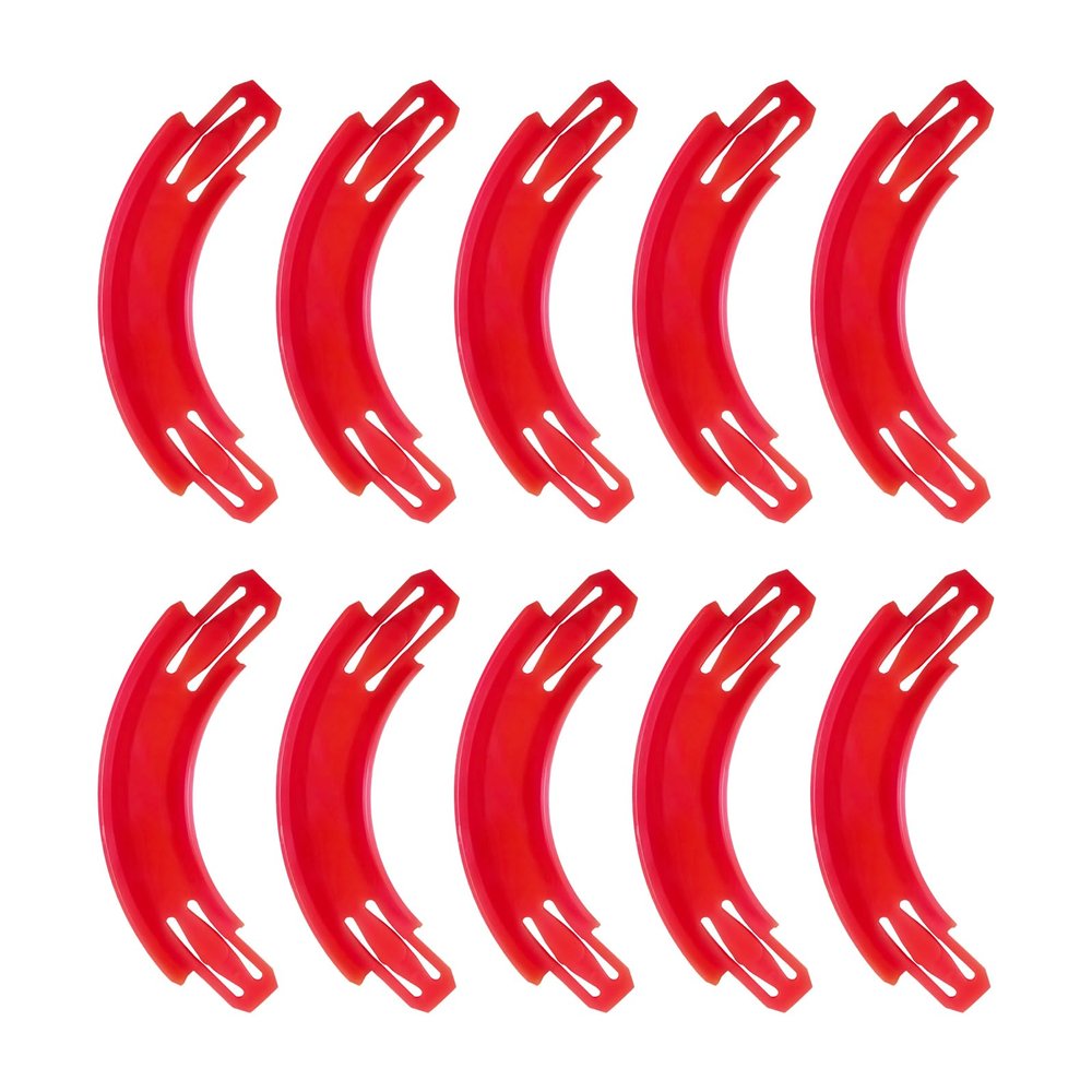 Racetrack Connectors Compatible with Hot Wheels,90 Degree Banked Turn,10 PacksUpgrade Edition (Red)