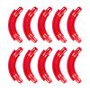 Racetrack Connectors Compatible with Hot Wheels,90 Degree Banked Turn,10 PacksUpgrade Edition (Red) view 1